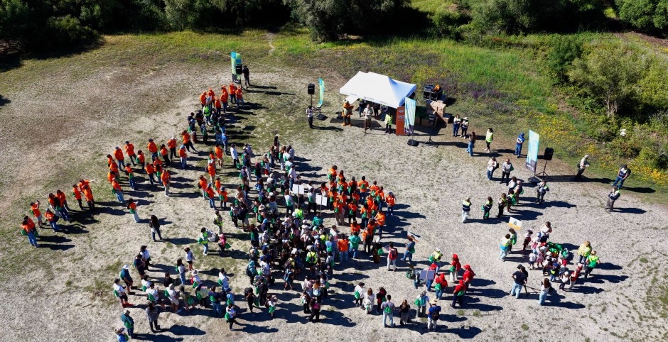 A MAIOR REQUALIFICAÇÃO DO ANFITEATRO KEIL DO AMARAL MOBILIZOU CERCA DE 500 VOLUNTÁRIOS EPIS